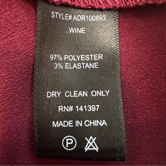 Astr The Label Cowl Slip Midi Dress Wine Size Medium - Picture 15 of 16